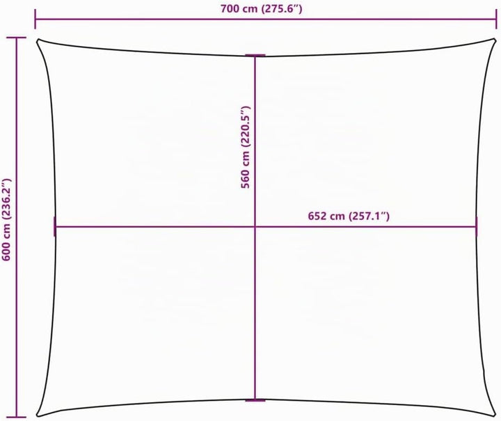 vidaXL Sonnensegel Wasserfest Sonnenschutz Windschutz Sonnendach UV Schutz Garten Terrasse Balkon Ox