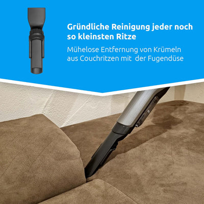TechniSat TECHNIMAX AS Mini – Akku Handstaubsauger (bis zu 12.000 Pa Saugleistung, ca. 30 min Laufze