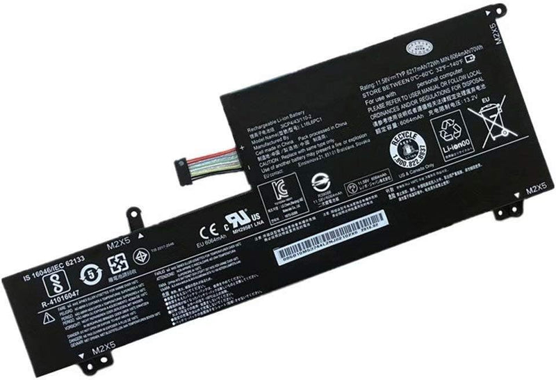 7XINbox 11.58V 72Wh 6217mAh L16C6PC1 L16M6PC1 L16L6PC1 Laptop Akku Ersatz für Lenovo Yoga 720-15iKB