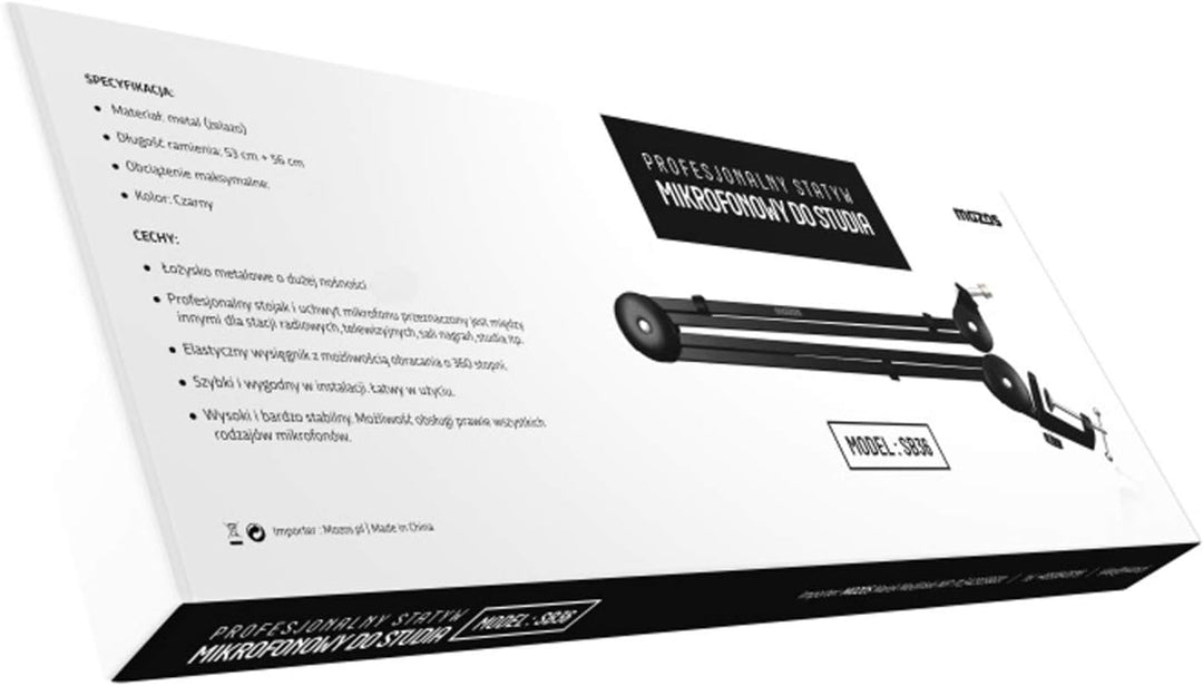 Mozos SB36 Professioneller Mikrofonständer Tischhalterung Stativ Mikrofon-Stativausleger Ständer Mik