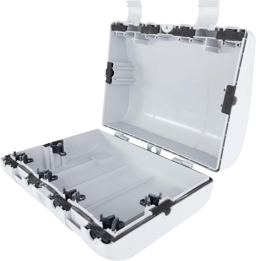 REV Sicherheitsbox für Verlängerungskabel, Outdoor Sicherheitsbox IP64, 6fach, wasserdichte Kabelver