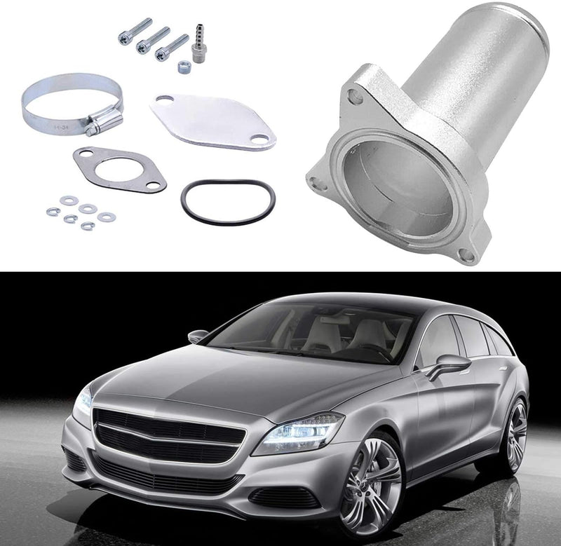 AGR Ventil Kit für AGR Delete Kit 1.9 TDI 130/160 CV Diesel 57mm Silber, Silber