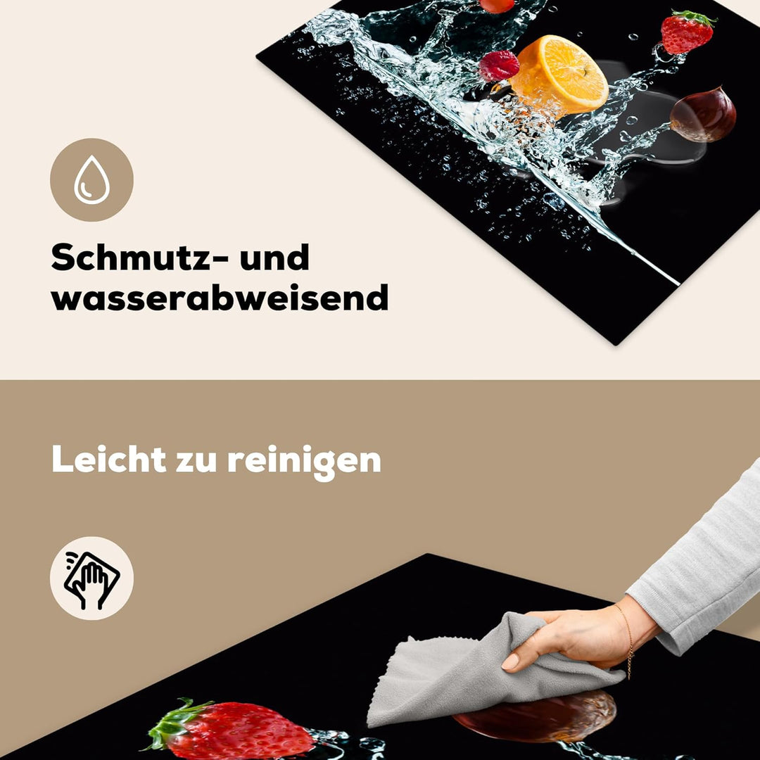 KitchenYeah© Herdabdeckplatte Einteilig Küche Ceranfeld Abdeckplatte Cerankochfeld Abdeckung Indukti