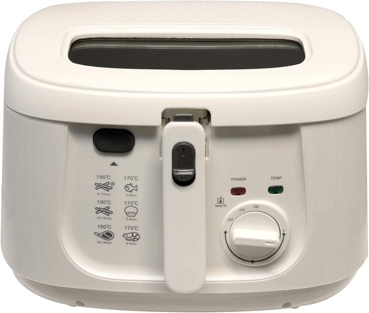 Fritteuse DESKI 1800 Watt 2,5 Liter Edelstahl weiss