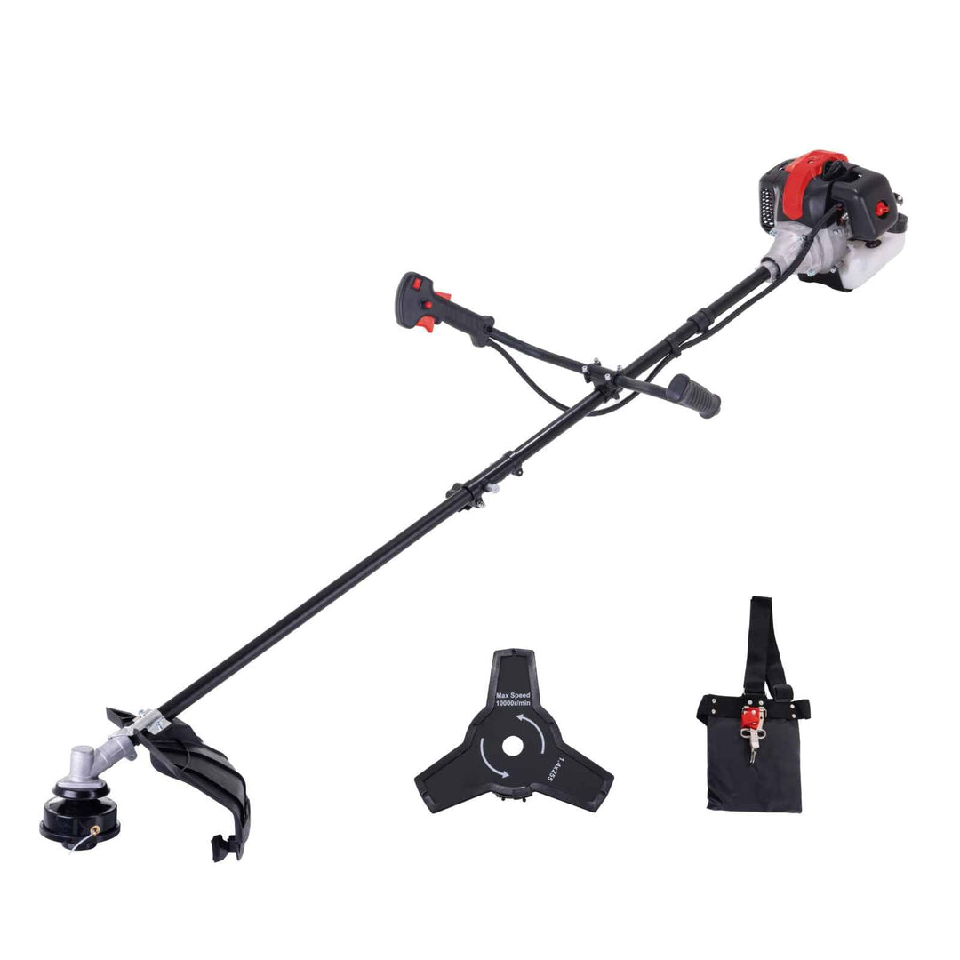 Scheppach Benzin Freischneider PBC330 Rasentrimmer & Motorsense 2in1 | Schnittbreite 430/255mm | Lei