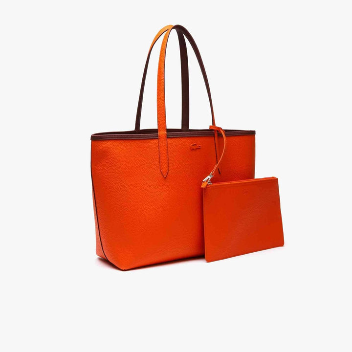 Lacoste Damen Nf2142aa Einkaufstasche Dunkelrot/Orange (M49), Dunkelrot/Orange (M49)