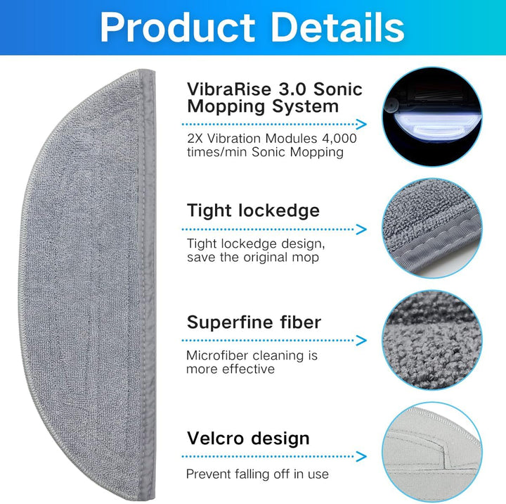HomeTimes Ersatzteile für Roborock S8 MaxV Ultra Saugroboter Zubehör mit 2 Gummibürsten 2 HEPA-Filte
