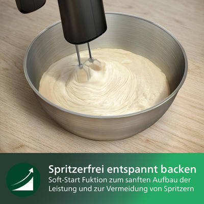 Philips Handmixer 5000 Series, 3-in-1-Handmixer, Leistungsstarker Motor (500 W), Smarter Aufbewahrun