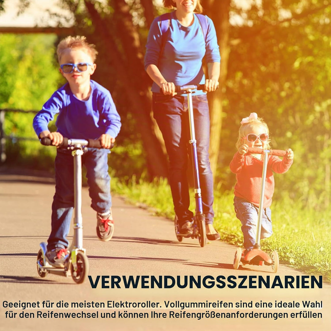 200mm Scooter Rollen: 2 Stück Scooter-Reifen Ersatzreifen ScooterRäder mit ABEC-9 Lager, City Scoote
