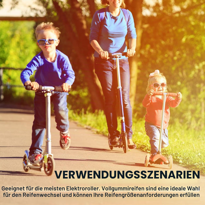 200mm Scooter Rollen: 2 Stück Scooter-Reifen Ersatzreifen ScooterRäder mit ABEC-9 Lager, City Scoote