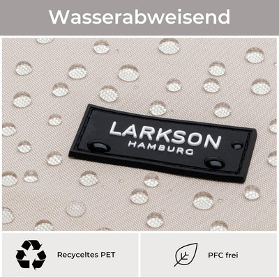 LARKSON Fahrradtaschen für Gepäckträger Damen & Herren Sand Grau - Tammo Bike - 2 in 1 Fahrrad Tasch