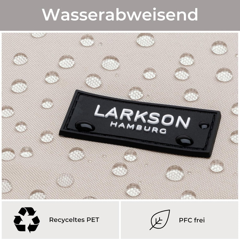 LARKSON Fahrradtaschen für Gepäckträger Damen & Herren Sand Grau - Tammo Bike - 2 in 1 Fahrrad Tasch