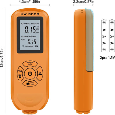 HW-300S Lackdickenmesser, Tester und Detektoren Andere Tester und Detektoren 3 Einheiten (Um, Mm, Mi