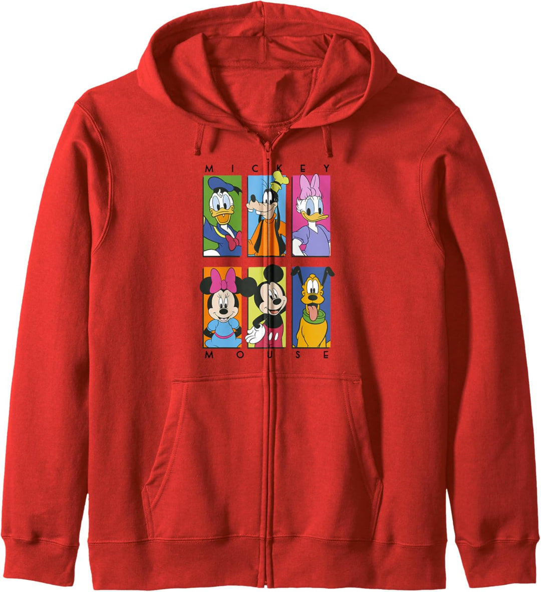 Disney Mickey & Friends Character Panel Red Kapuzenjacke