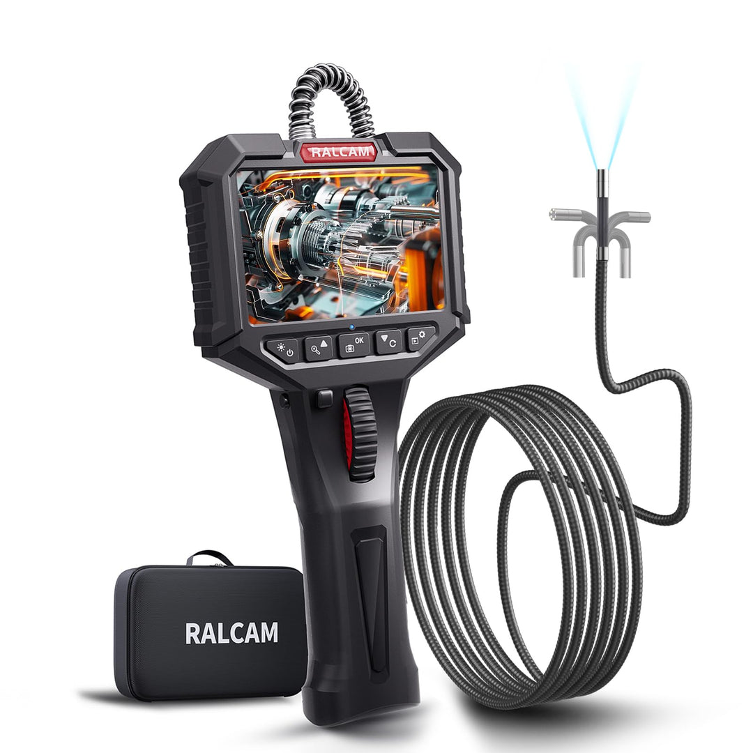 Ralcam Endoskopkamera mit Licht Endoscope Camera - Endoskop 6,2mm Inspektionskamera 3,5" HD 720P Roh