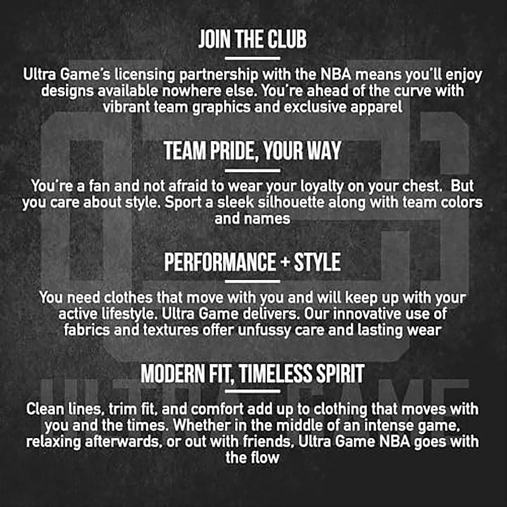 Ultra Game Offizielles NBA-Langarmshirt für Herren mit Viertelreissverschluss XL Anthrazit Meliert,