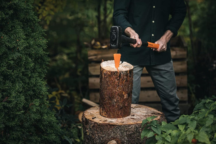 Fiskars Vorschlaghammer, Gewicht: 6,13 kg, Karbonstahl (geschmiedet), Schwarz/Orange, XXL, 1001618 X