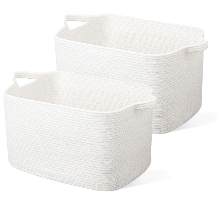 JOJOSEE Faltbarer Wäschekorb, Korb Aufbewahrung, 63L Grosse Aufbewahrungskorb, Laundry Baskets aus B