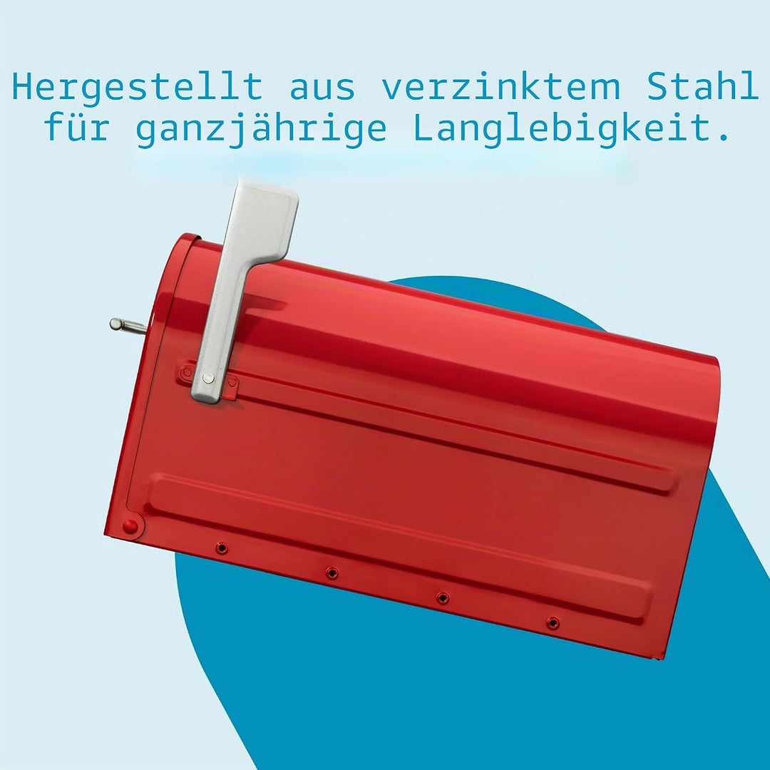Architectural MAILBOXES 7900-7R-SR Boulder Briefkasten, rot, Rot