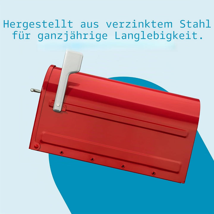 Architectural MAILBOXES 7900-7R-SR Boulder Briefkasten, rot, Rot