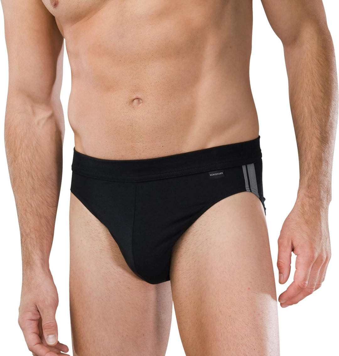 Schiesser Herren Slips, 6er Pack, Rio Slip (XXL / (8), schwarz)