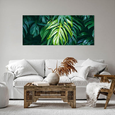 Wandbilder Dekoration Wohnzimmer Blume Natur Panorama Bilder auf Leinwand 120x50cm Leinwandbild mit