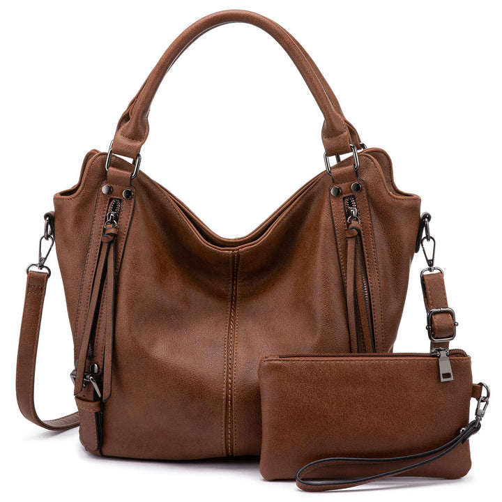 Realer Damen Handtaschen Mittel Shopper Lederhandtasche Schultertasche Umhängetasche Geldbörse Hobo