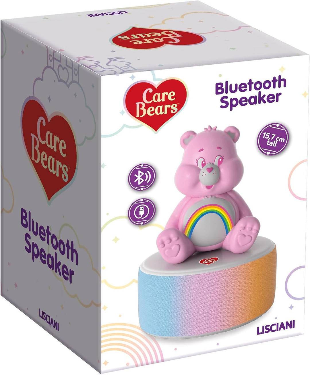 Lisciani - Care Bears - Bluetooth Lautsprecher mit Figur 15,7 cm - Kabelloser Bluetooth Speaker - US