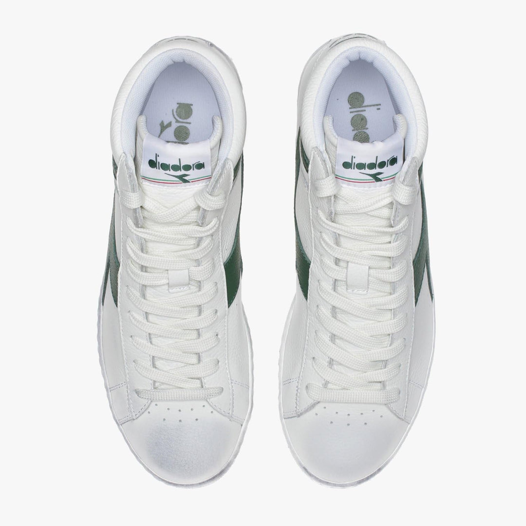 Diadora Game L High Waxed 8999906033, Sneakers 36.5 EU Weiss White Fogliame, 36.5 EU Weiss White Fog