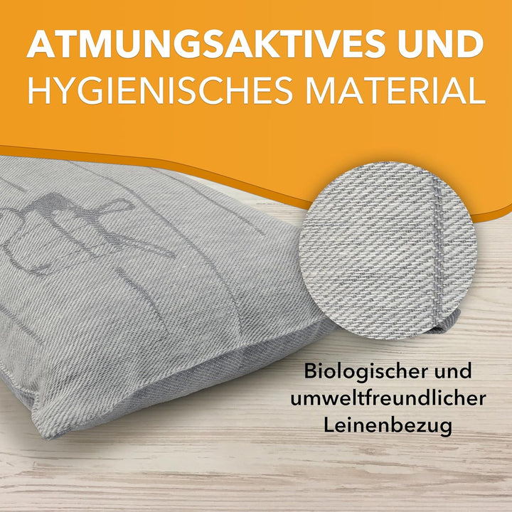 sositex | 1 Premium Saunakissen Lieblingskissen Reisekissen | Design: SAUNIA | Masse: 45 x 22 cm, Le
