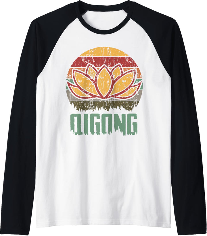 Qigong Retro Kleidung Chi Gong Quigong Chigong Yin Yang Raglan