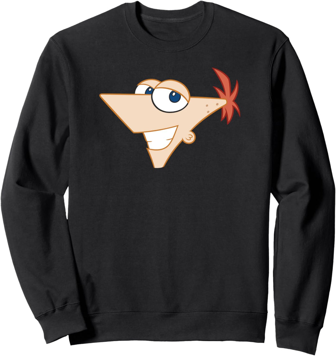 Disney Phineas und Ferb grosses Phineas grosses Gesicht Sweatshirt