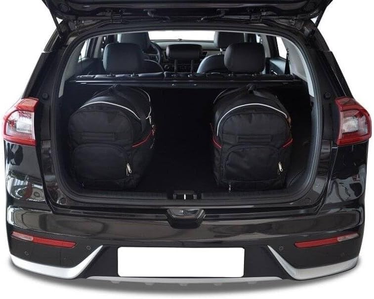 KJUST Dedizierte Kofferraumtaschen 3 STK kompatibel mit KIA NIRO I 2016-2022