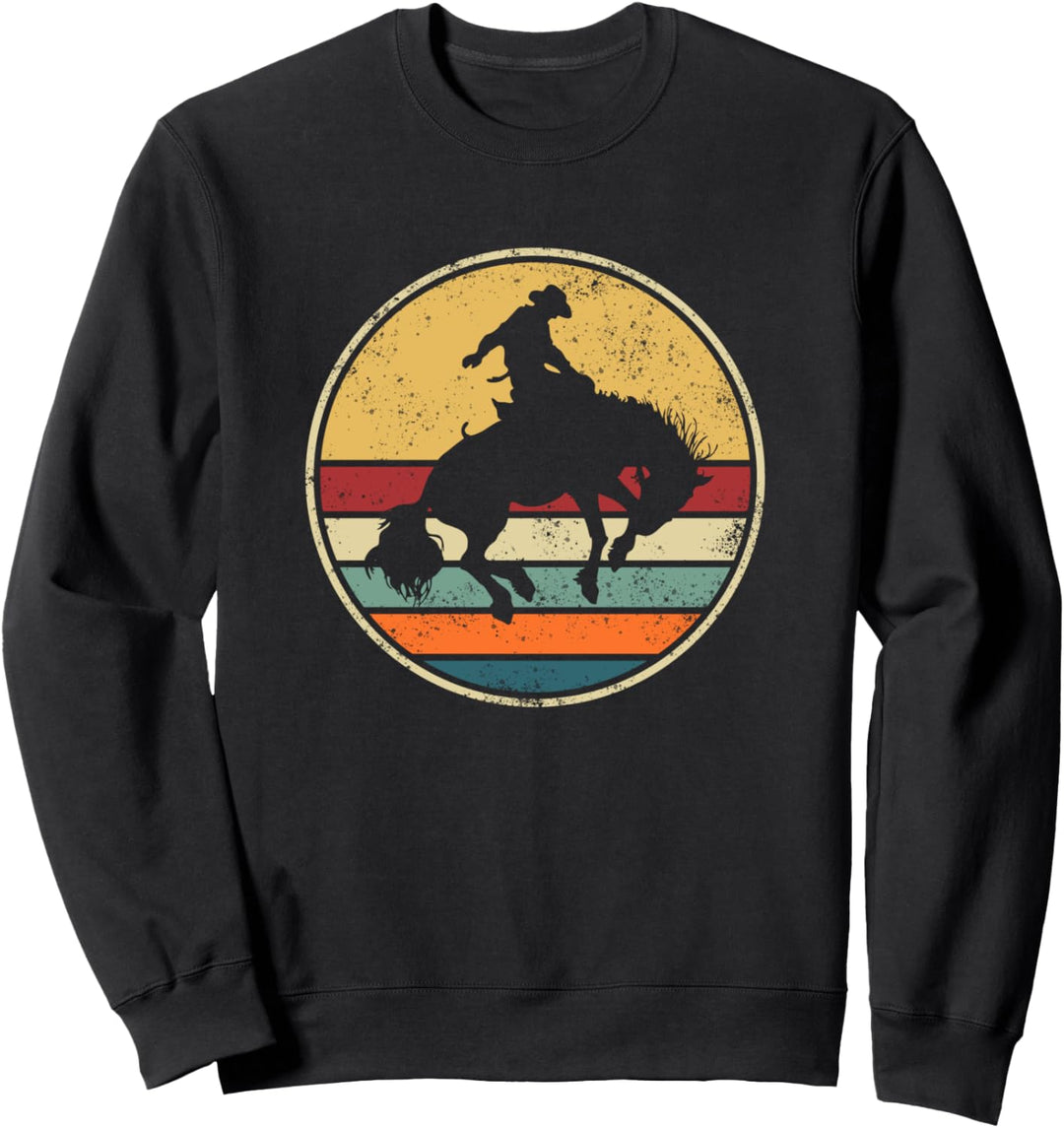 Westernreiten Rodeo Pferd Cowboy Retro Vintage Deign Outfit Sweatshirt