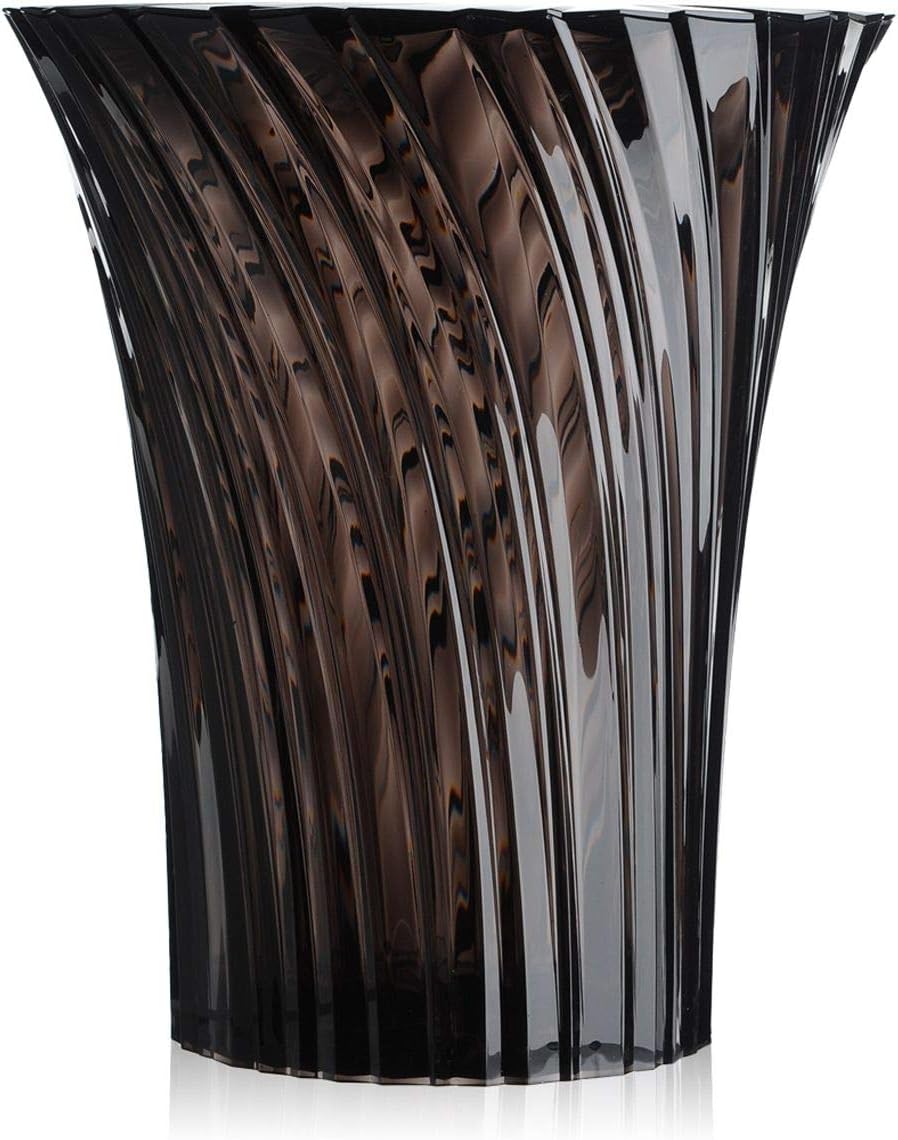 Kartell Sparkle, Bambus, fume', 38 x 44 x 38 cm Sgabello Fumè, Sgabello Fumè