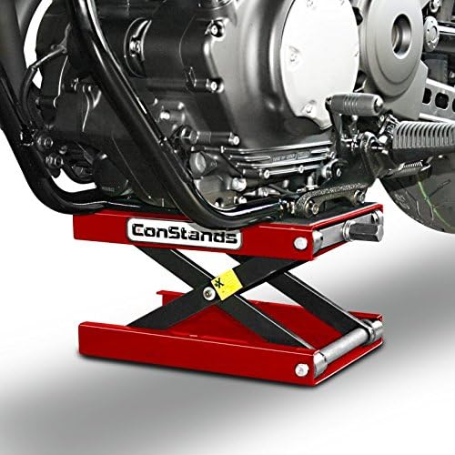 ConStands - Motorrad-Hebebühne für Chopper/Custombike Springer Special Hydraulisch Sicherung Rot CB8