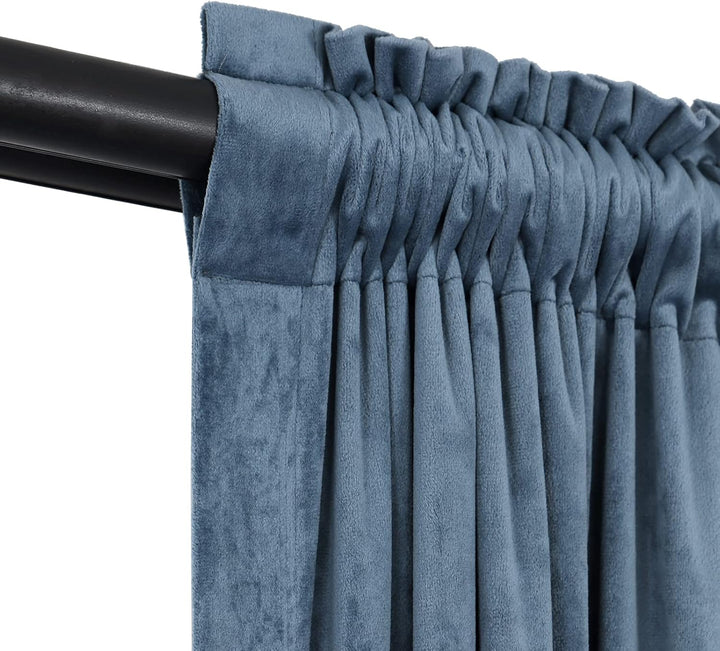 Luxuriöser Pompon-Vorhang für Wohnzimmer, Verdunkelungsvorhänge, Samt, 2 Paneele, luxuriöse Quaste,