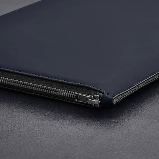 Woolnut Matte Coated PU Folio Zipper Sleeve Case Hülle Tasche für for 14 Zoll MacBook Pro / 13 Zoll