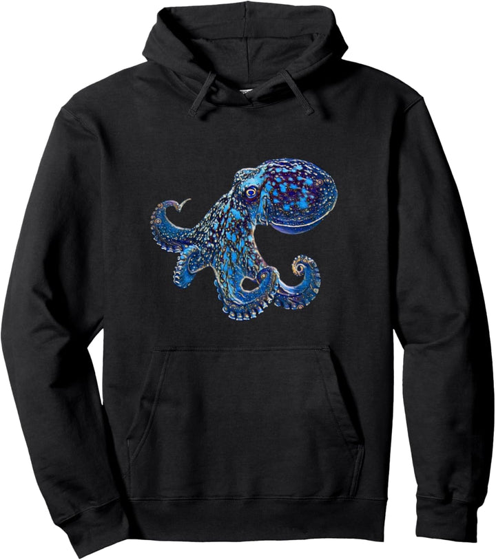Oktopus Kraken Tintenfisch Motiv Tentakel Kalmare Octopus Pullover Hoodie