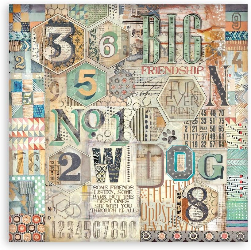 Stamperia - Scrapbook Paper Pad for Scrapbooking, Albums, Card Making, Bullet Journalling and More,