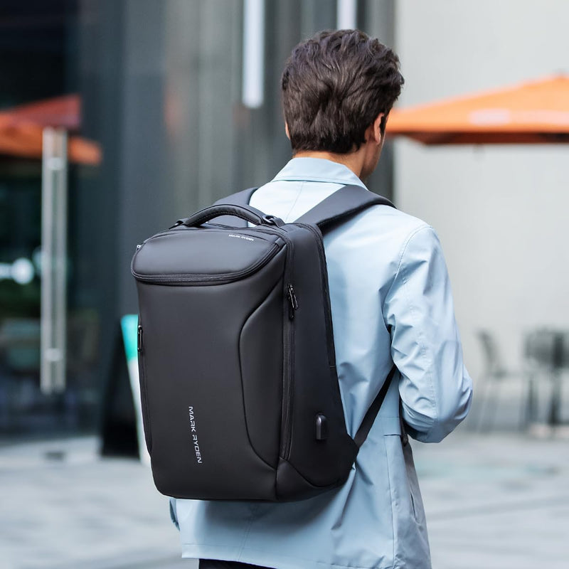 MARK RYDEN Grosse Kapazität Laptop Rucksack mit USB 17.3 Zoll/15.6 Zoll für Männer Multifunktionsruc