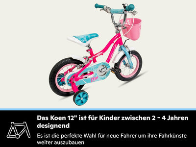 Schwinn Elm Kinderfahrrad, 12,14,16,18,20 Zoll-Reifen, inklusive Stützräder, empfohlene Fahrerhöhe,