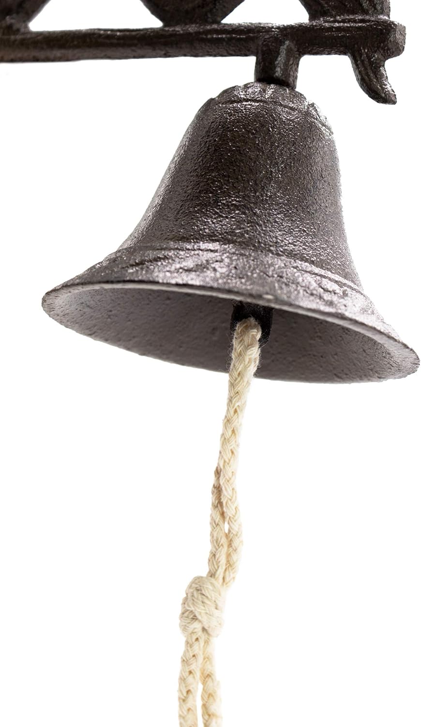 Glocke mit Klöppel Motiv Vögel Gusseisen Türglocke Wandglocke Gartenglocke Motiv Vogel, Motiv Vogel