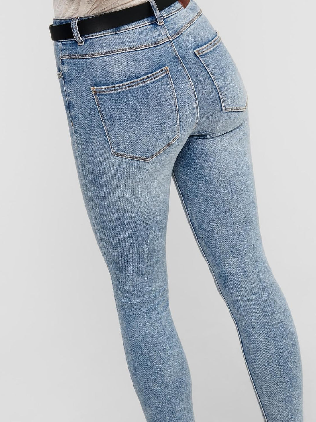 ONLY Female Skinny Jeans ONLMILA Hohe Taille Skinny Fit Jeans 25W / 30L Blau (Light Blue Denim Light