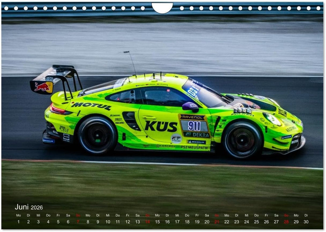 Motorsportkunst aus Weissach (Wandkalender 2026 DIN A4 quer), CALVENDO Monatskalender: Ein Kalender