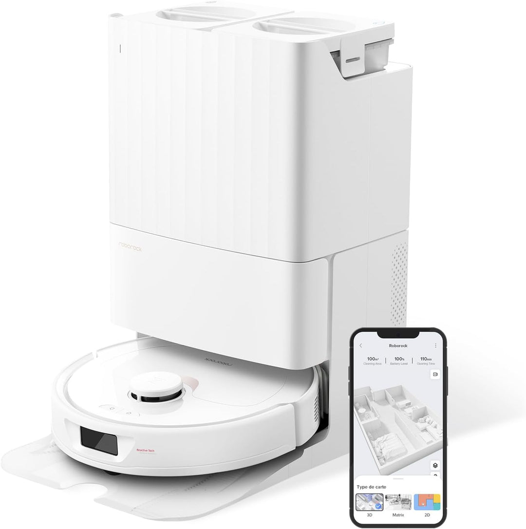 roborock Q Revo saugroboter mit wischfunktion,Extreme Saugkraft von 5500 Pa*,3D-Kartierung,Kartierun
