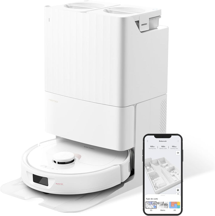roborock Q Revo saugroboter mit wischfunktion,Extreme Saugkraft von 5500 Pa*,3D-Kartierung,Kartierun