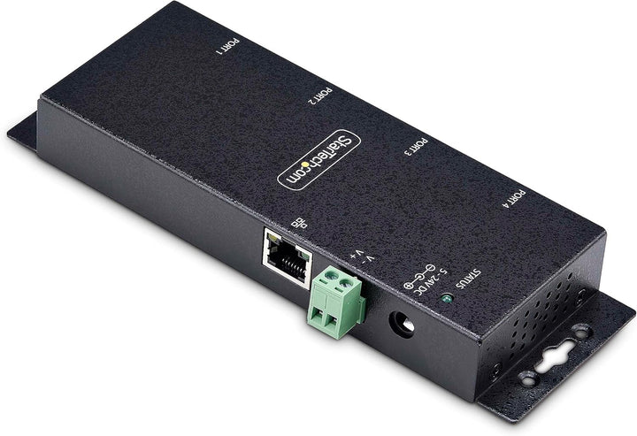 StarTech.com 4-Port Seriell auf Ethernet Adapter, Serial TCP IP Server, Wand/DIN Montage, RS232 Ethe