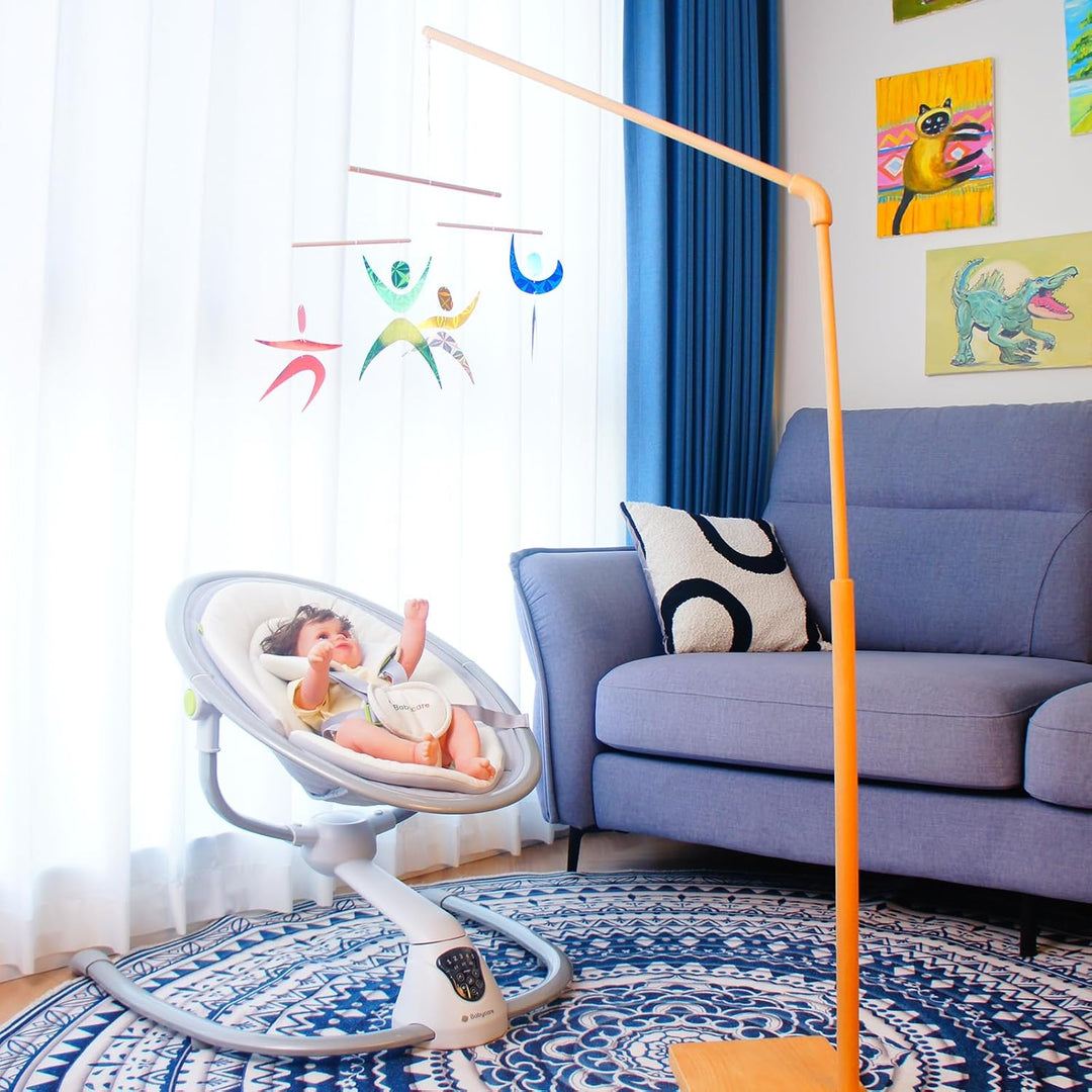 Purgano Bunte Tänzer Mobile, Montessori-Mobile, Babyspielzeug, Wickelspielzeug, Visuelle Verfolgung,