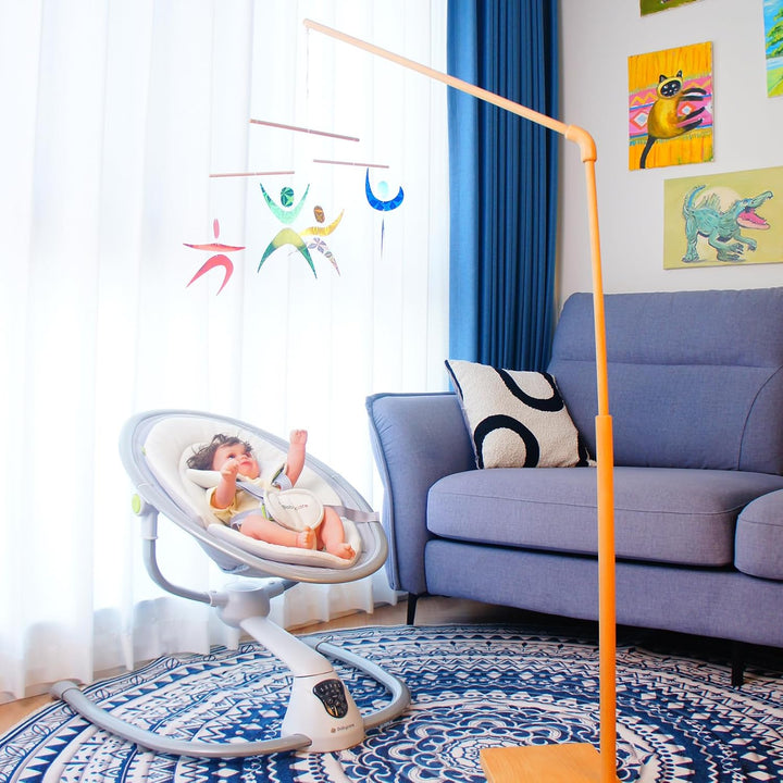 Purgano Bunte Tänzer Mobile, Montessori-Mobile, Babyspielzeug, Wickelspielzeug, Visuelle Verfolgung,